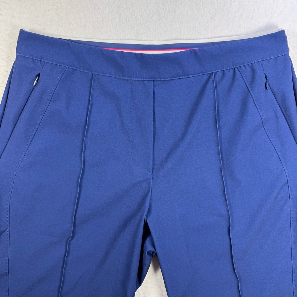 Lucky In Love Women’s L Blue Pull‑On Golf Shorts 9” Stretch - Picture 4 of 11